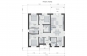 Одноэтажный дом с террасой, 3 спальнями и отделкой штукатуркой и планкеном. Rg6226z (Зеркальная версия) План2