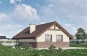 Оодноэтажный дом с террасой, спальней и отделкой облицовочным кирпичом Rg6250z (Зеркальная версия) Вид4