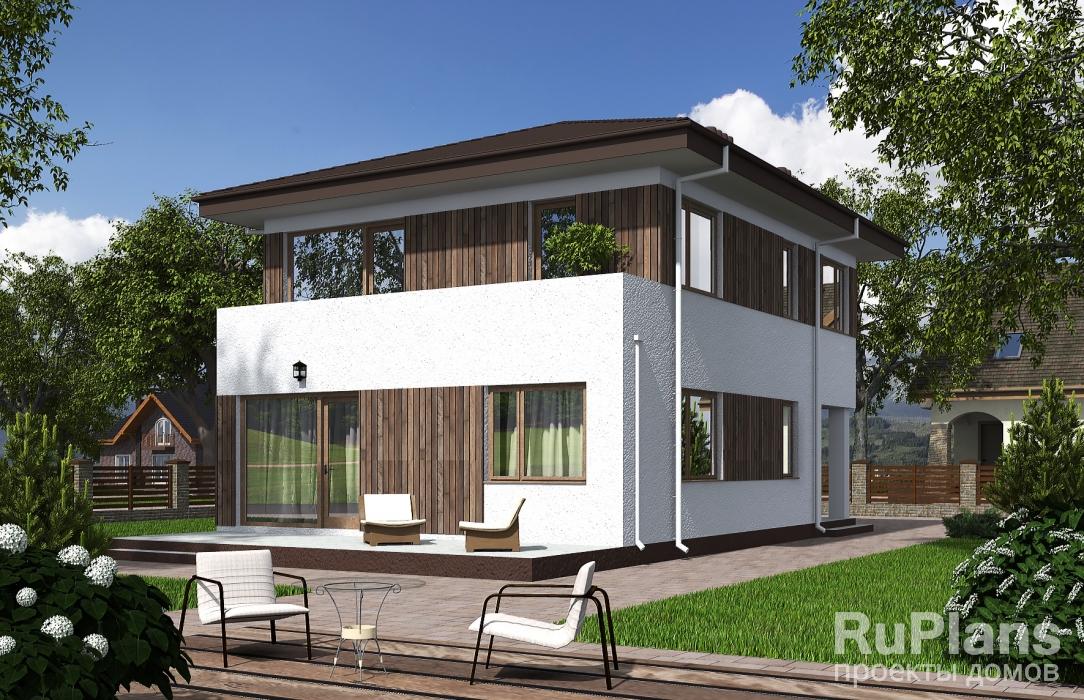 Rg5595 - Двухэтажный дом с террасой и балконом