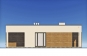 Одноэтажный дом с террасой, отделкой штукатуркой и гибкой керамикой Rg6264 Фасад2
