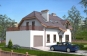Одноэтажный дом с мансардой, эркером, гаражом, террасой и балконами Rg1570 Вид3