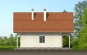 Дом с мансардой, гаражом, террасой и балконами Rg1574z (Зеркальная версия) Фасад2