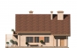 Дом с мансардой, гаражом, террасой и балконом Rg1579z (Зеркальная версия) Фасад2
