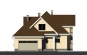 Дом с мансардой, подвалом, гаражом, эркерами, террасой и балконом Rg1581z (Зеркальная версия) Фасад1