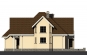 Дом с мансардой, подвалом, гаражом, эркерами, террасой и балконом Rg1581z (Зеркальная версия) Фасад4