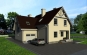 Дом с мансардой, подвалом, гаражом, террасой и балконом Rg1585 Вид1
