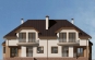Дом с мансардой, гаражом, террасой и балконами Rg3208z (Зеркальная версия) Фасад1