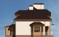 Дом с мансардой, гаражом, террасой и балконами Rg3208z (Зеркальная версия) Фасад2
