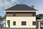 Двухэтажный дом с гаражом,  террасой и балконом Rg3317 Фасад1