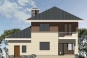 Двухэтажный дом с гаражом,  террасой и балконом Rg3317 Фасад4