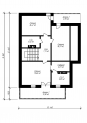 Дом с мансардой, гаражом, террасой и балконами Rg3319 План4