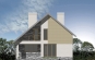 Дом с мансардой, гаражом, террасой и балконами Rg3319z (Зеркальная версия) Фасад3