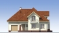 Дом с мансардой, гаражом, эркером, террасой и балконами Rg3329 Фасад1