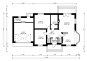 Одноэтажный дом с эркером, гаражом и террасой Rg3330z (Зеркальная версия) План2