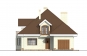 Дом с мансардой, гаражом, эркером, террасой и балконами Rg3331z (Зеркальная версия) Фасад1