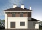 Проект компактного двухэтажного дома с гаражом Rg3332 Фасад2