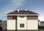 Проект компактного двухэтажного дома с гаражом Rg3332 Фасад3