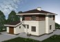 Проект компактного двухэтажного дома с гаражом Rg3332z (Зеркальная версия) Вид4