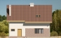 Дом с мансардой, гаражом и террасой Rg3333 Фасад2