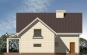 Проект уютного дома с мансардой и гаражом Rg3346 Фасад1