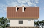 Проект небольшого дома с мансардой и гаражом Rg3348 Фасад3