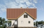 Проект небольшого дома с мансардой и гаражом Rg3348 Фасад4