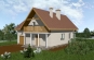 Проект небольшого дома с мансардой и гаражом Rg3348z (Зеркальная версия) Вид1