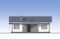 Проект одноэтажного дома для узкого участка Rg3349 Фасад1