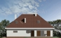 Проект одноэтажного дома с мансардой и гаражом Rg3351z (Зеркальная версия) Фасад1