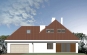 Проект одноэтажного дома с мансардой и гаражом Rg3351z (Зеркальная версия) Фасад2