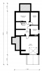 Проект узкого дома с мансардой, цоколем и гаражом Rg3352 План1