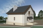 Проект узкого дома с мансардой, цоколем и гаражом Rg3352 Вид4