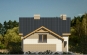Проект просторного одноэтажного дома с мансардой, цоколем и гаражом Rg3355 Фасад4