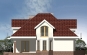 Проект компактного одноэтажного дома с гаражом и мансардой Rg3361 Фасад4