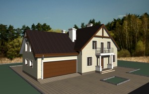 Готовый проект загородного дома Rg3421