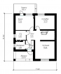 Проект небольшого одноэтажного дома с мансардой Rg3422z (Зеркальная версия) План2
