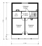 Проект небольшого одноэтажного дома с мансардой Rg3429 План4