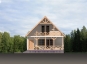 Проект небольшого одноэтажного дома с мансардой Rg3429z (Зеркальная версия) Фасад1