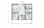 Проект маленького одноэтажного дома Rg3436z (Зеркальная версия) План2