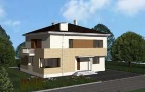 Проект просторного двухэтажного дома Rg3450