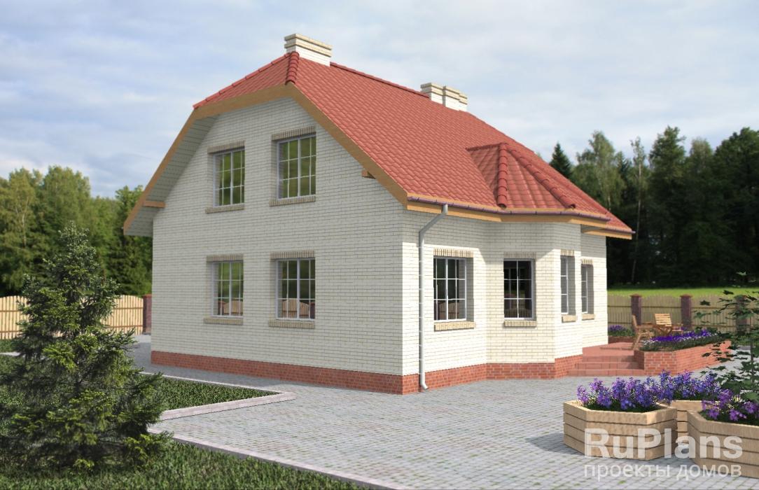 Rg3453 - Проект дома с 3-мя спальнями
