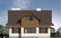 Проект экономичного жилого дома с цоколем Rg3558 Фасад1