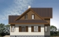 Проект экономичного жилого дома с цоколем Rg3558 Фасад4
