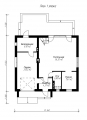 Проект удобного экономичного дома с мансардой Rg3562z (Зеркальная версия) План2