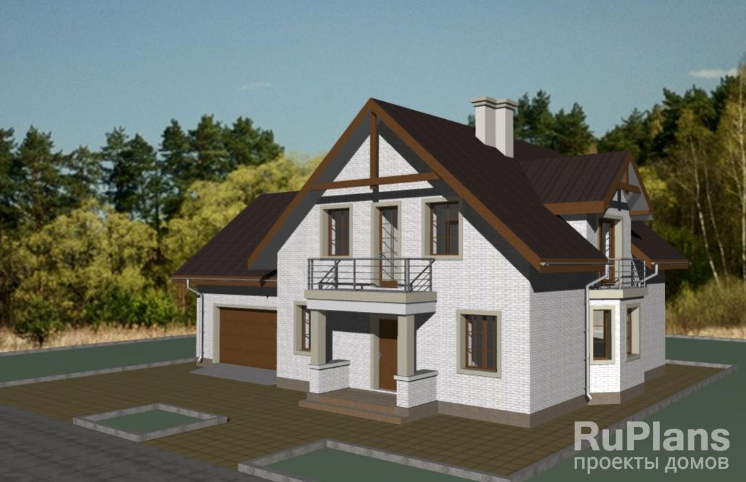 Проект одноэтажного дома с подвалом Rg3674z (Зеркальная версия) - Вид1