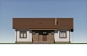 Одноэтажный дом с террасой, 3 спальнями и отделкой штукатуркой и клинкерной плиткой Rg3705 Фасад1