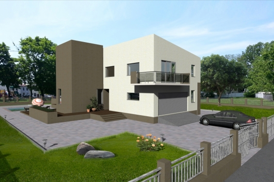 Rg3793 - Проект современного просторного двухэтажного дома