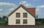 Дом с мансардой, гаражом и террасой Rg3813z (Зеркальная версия) Фасад2
