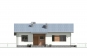 Одноэтажный дом с подвалом, террасой и тремя спальнями Rg3814z (Зеркальная версия) Фасад1