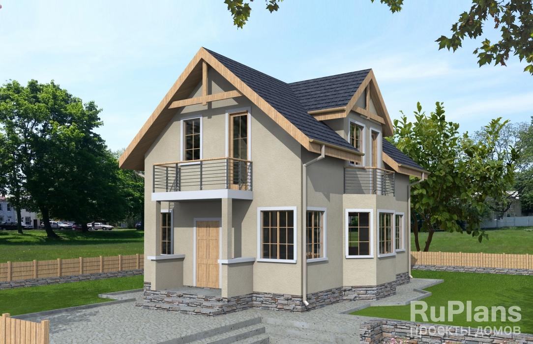 Rg3827 - Проект дома с мансардой